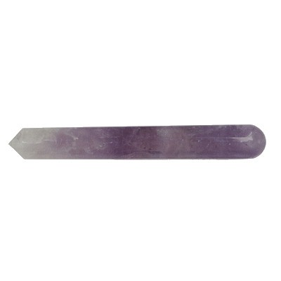 Photo d'un bâton de massage en pierre d'améthyste