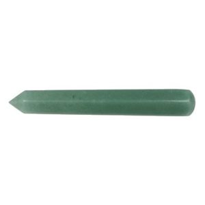 Photo d'un bâton en pierre de massage aventurine verte