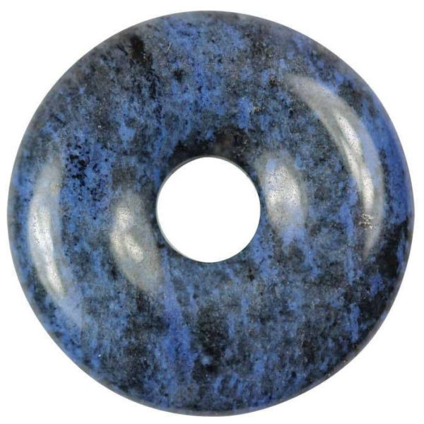 Pendentif donut en pierre de dumortiérite