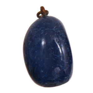 Photo du pendentif en pierre d'agate bleue