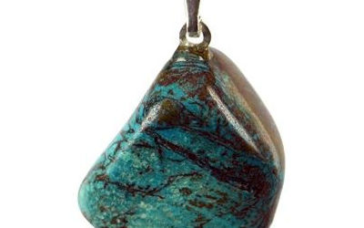 Photo d'un pendentif en chrysocolle