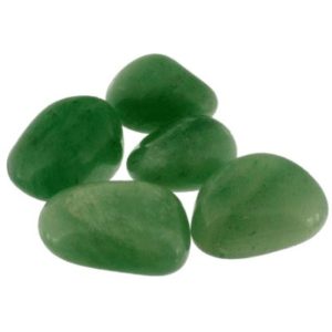 Photo de pierres roulées en aventurine verte