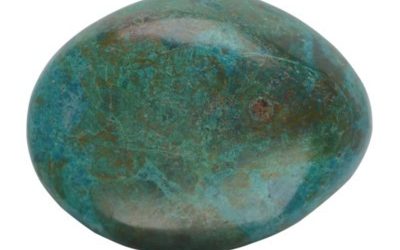 Photo d'une pierre roulée chrysocolle