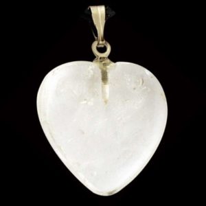 pendentif coeur cristal de roche
