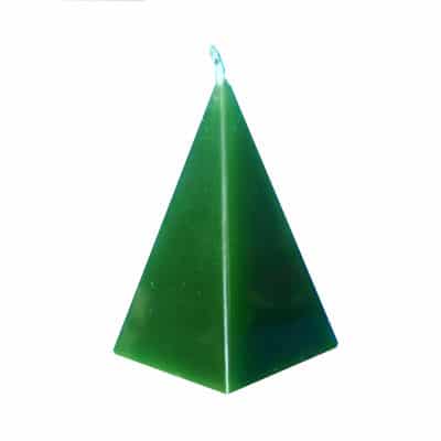 Bougie pyramide verte