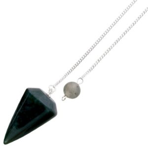 pendule 6 facettes agate mousse