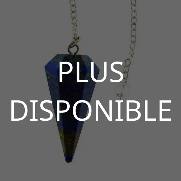pendule 6 facettes lapis lazuli