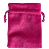 Pochette velours Bordeau