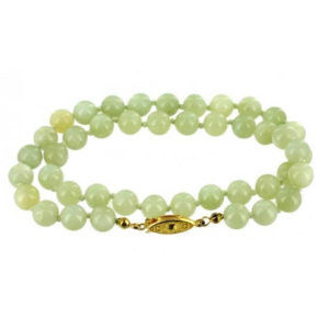 Collier perles 8 mm jade
