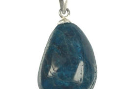 Pendentif apatite bleue