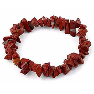 Bracelet baroque jaspe rouge