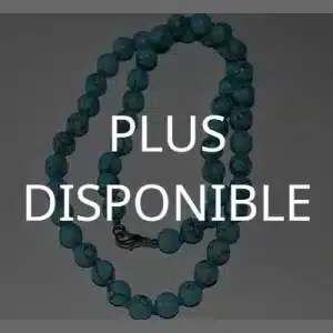 collier perles turquoise