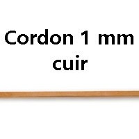 Cordon cuir brun 1 mm
