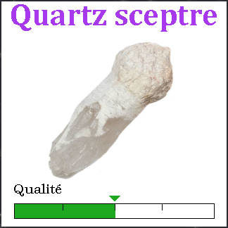 Quartz sceptre