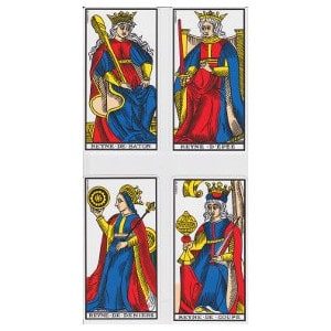 Les reynes tarot de Marseille