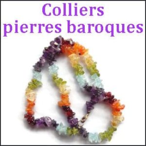 Colliers pierres baroques