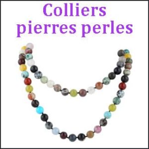 Colliers pierres perles