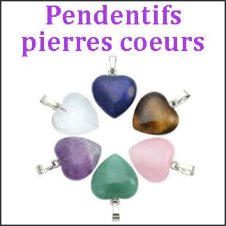 2 Pendentifs Cœurs En Pierre Marron/rouge - Bijou Fantaisie Vintage - Occasion Porté, Parfait Pour Customisation Ou Cadeau