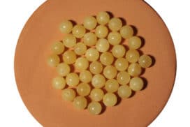 Perle de calcite jaune