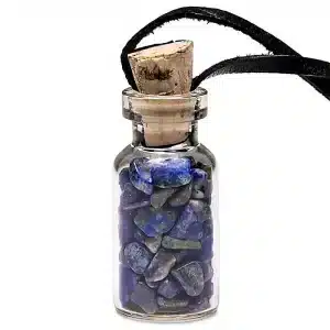 Pendentif bouteilles lapis lazuli