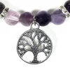 Bracelet : améthyste & fluorite (arbre de vie)