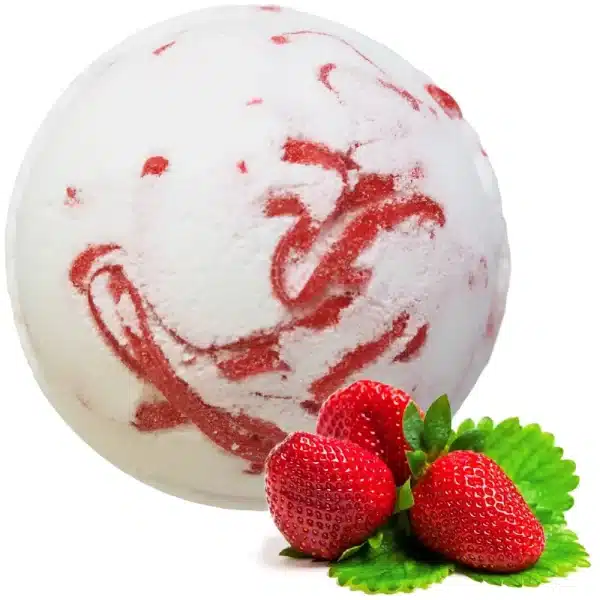 Boule de bain artisanal à la fraise