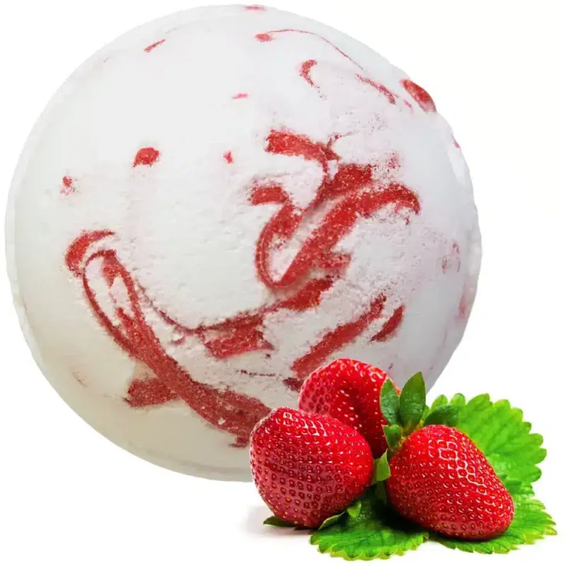 Boule de bain artisanal à la fraise