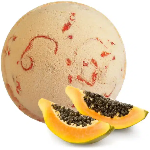 Boule de bain artisanal à la papaye