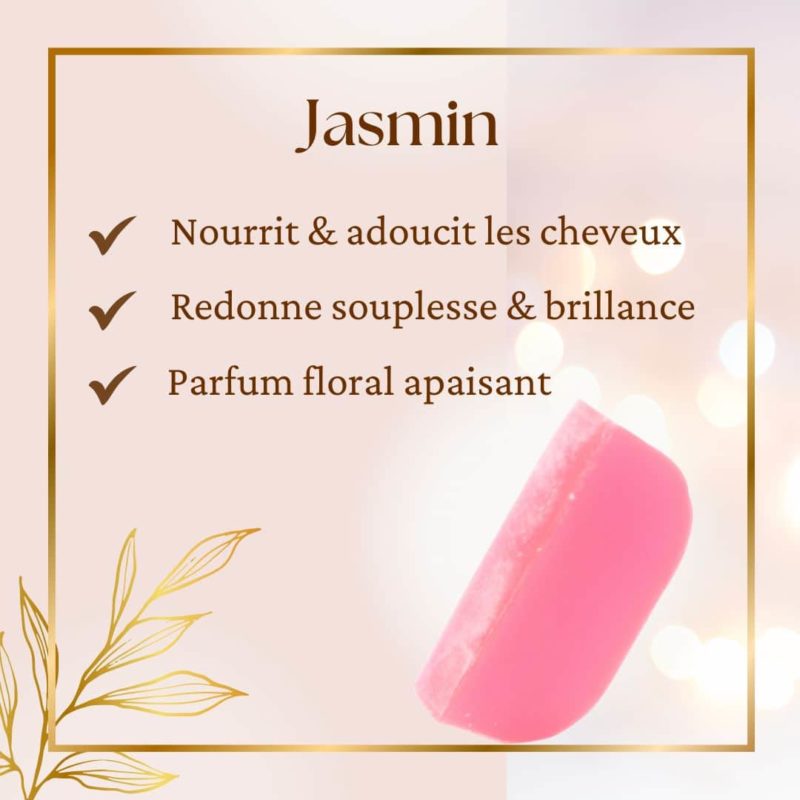 Shampoing jasmin shampoing solide au jasmin