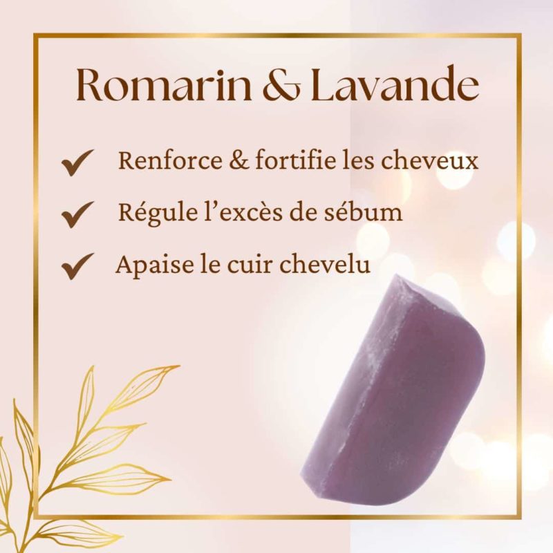 Shampoing romarin lavande shampoing solide à la lavande et au romarin