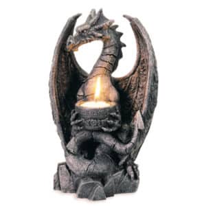bougeoir dragon en résine