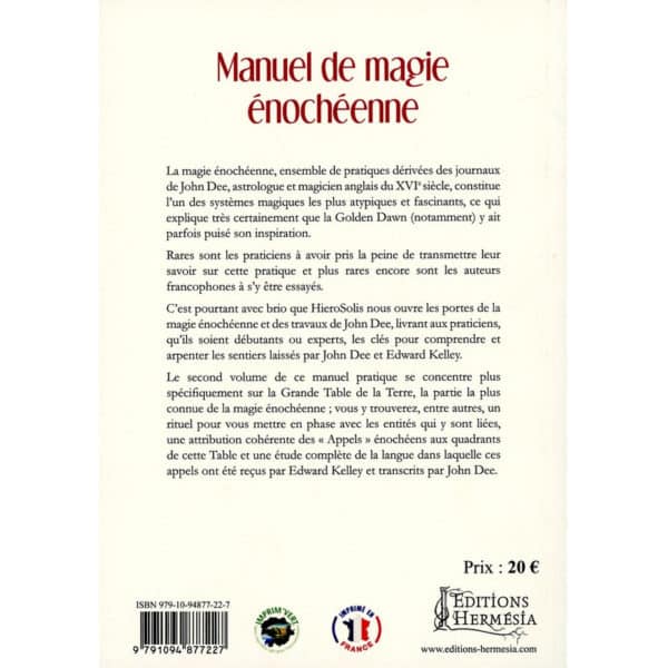 Manuel Pratique de Magie Énochéenne – Volume 2 – Image 2