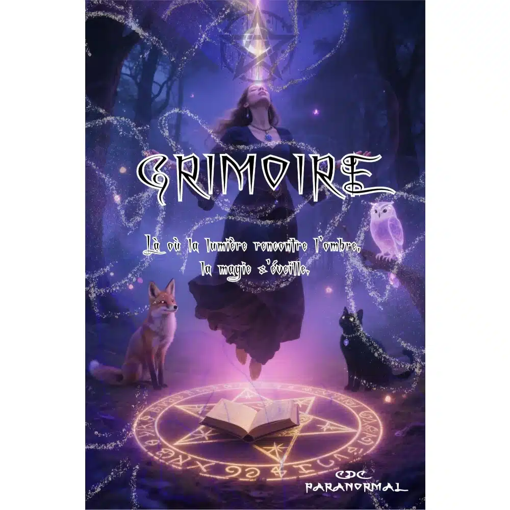 Couverture grimoire quand l'ombre rencontre la lumière