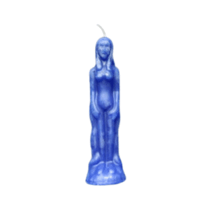 Bougie dagyde femme bleue