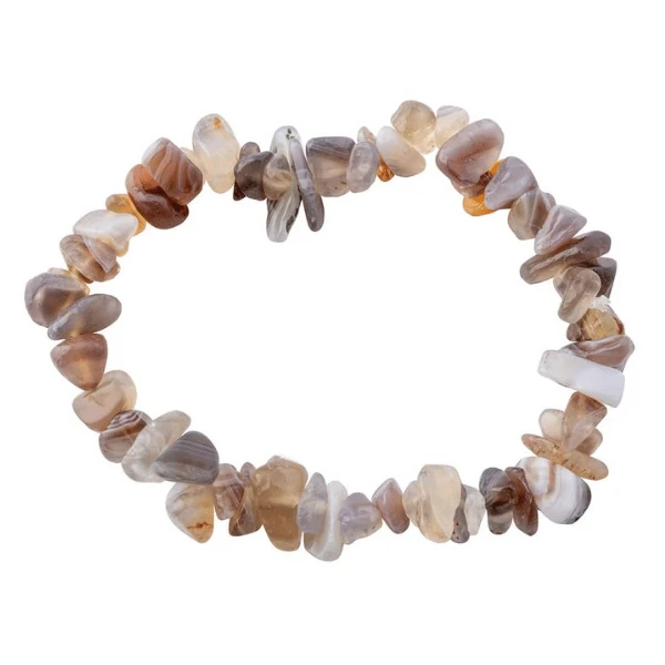 bracelet baroque agate botswana Bracelet baroque en pierre d'agate botswana naturel