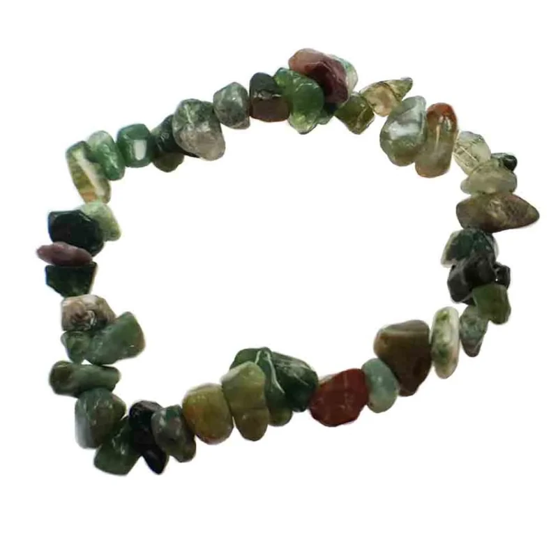 Bracelet baroque en pierre d'héliotrope