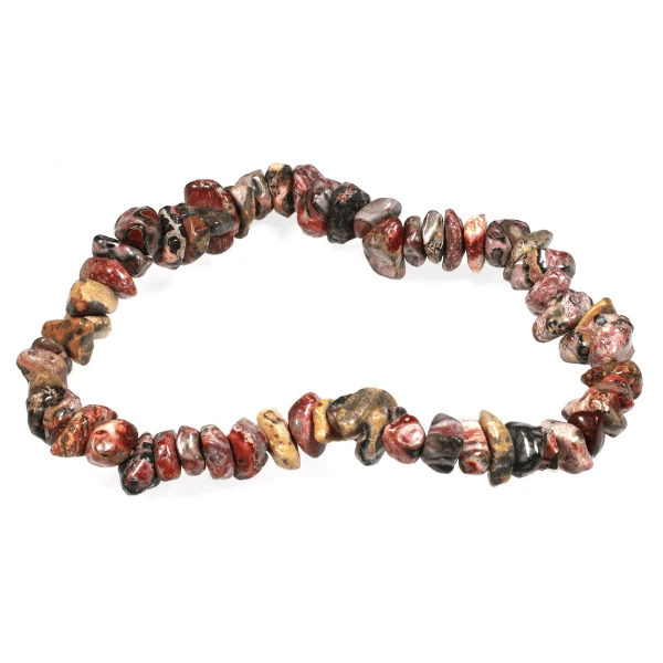 bracelet baroque jaspe léopard Bracelet baroque en pierre de jaspe léopard