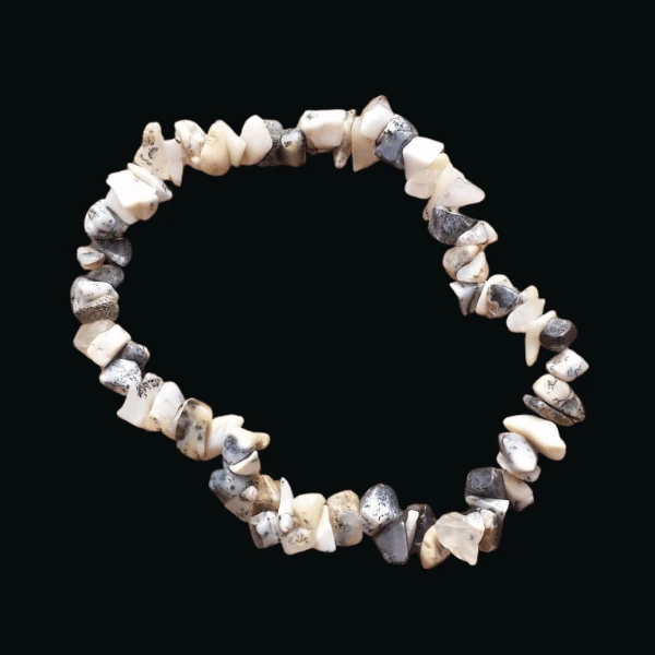 Bracelet baroque en pierre de Merlinite naturel
