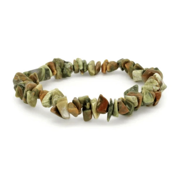 Bracelet baroque en pierre de ryolithe naturel