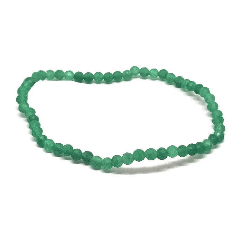 Bracelet facettes en aventurine verte naturel